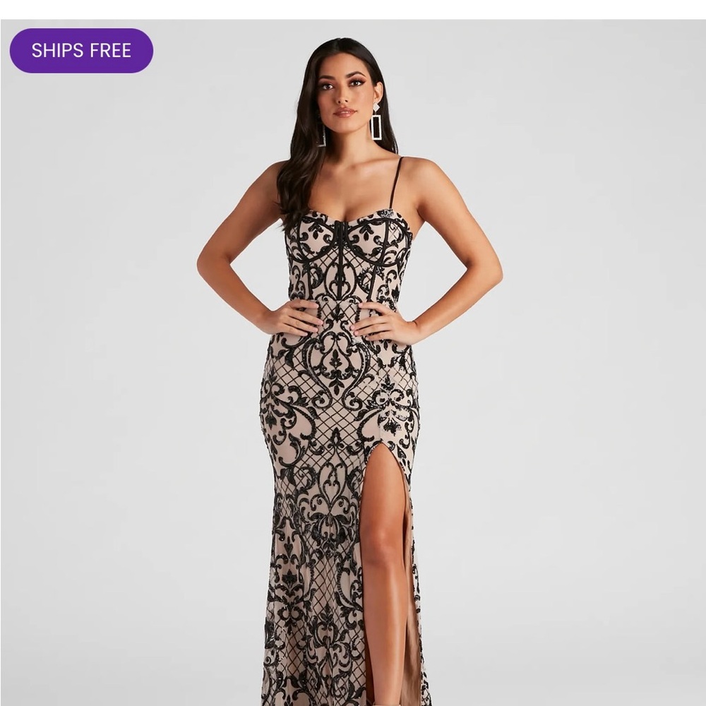 JoJo Sequin Bustier Formal Dress - size small brand new condition no tags